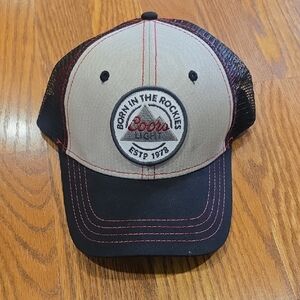 Black and Gray Coors Light Trucker Hat